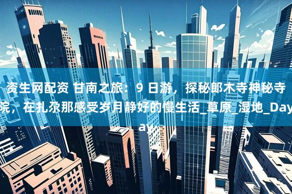 资生网配资 甘南之旅：9 日游，探秘郎木寺神秘寺院，在扎尕那感受岁月静好的慢生活_草原_湿地_Day